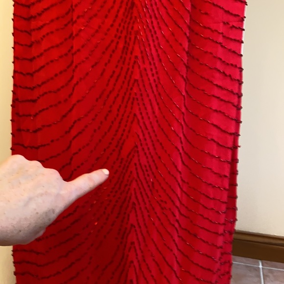 Dazzling Vintage 1980s Beaded Gown Vintage Size 14 = Modern Size 10 GVC - Picture 7 of 9